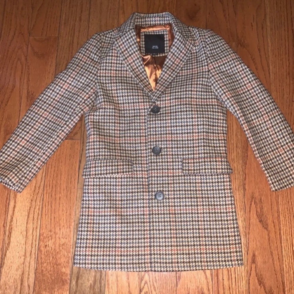 River Island Houndstooth Over Coat